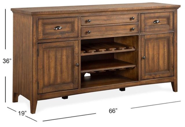 Magnussen Home® Bay Creek Toasted Nutmeg Buffet-2