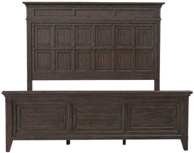 Liberty Furniture Paradise Valley Saddle Brown King Panel Bed-2