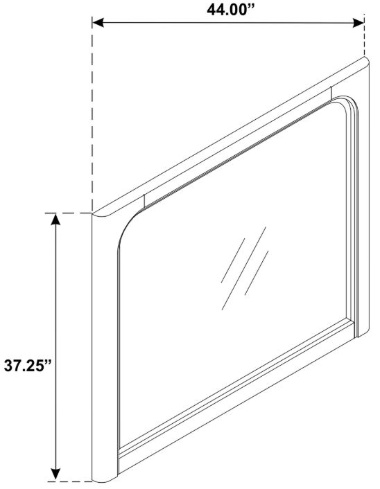 Coaster® Solano Mango Dresser Mirror-2