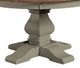 John Thomas Furniture® Vista Hickory/Stone 60'' Dining Table with Banks Pedestal Base-1