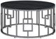 Elements International Ester 2-Piece Black/Chrome Occasional Table Set-1