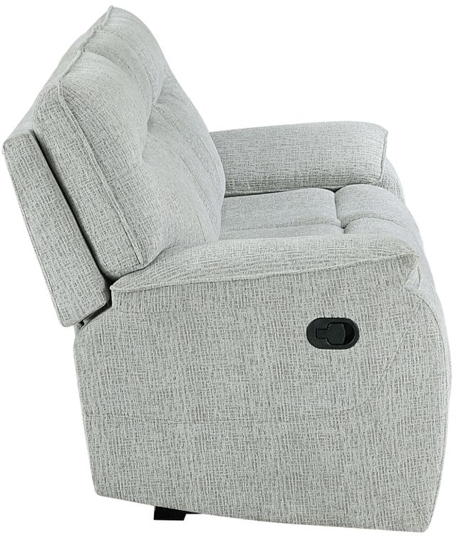 New Classic® Home Furnishings Chablis Mist Gray Manual Reclining Sofa-4