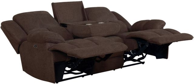 Coaster® Waterbury Brown Upholstered Power Sofa-1