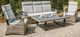Furniture of America® Antigua 4-Piece Brown/Gray Aluminum/Fabric/Faux Wicker Outdoor Patio Set-0
