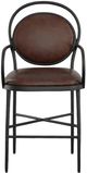 Fairfield® BD Warner Black/Chocolate Leather Counter Stool-1