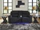 Signature Design by Ashley® Forest Lake Black Power Reclining Loveseat with Console and Adjustable Headrest-4