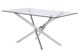 Furniture of America® Silveria 7-Piece Chrome Dining Table Set-1