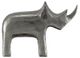 Currey & Company Kano Silver Large Rhino-0