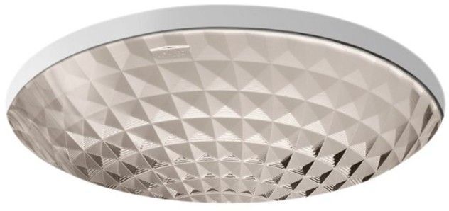 Kohler Kallos® Translucent Doe 16" Round Undermount Bathroom Sink, No Overflow-0