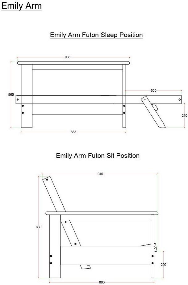 Kodiak Furniture Emily Brownstone Full Futon Frame-2