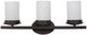 YHD Columbia Rock Oil Rubbed Bronze/White Opal 3-Light Vanity Lighting-3