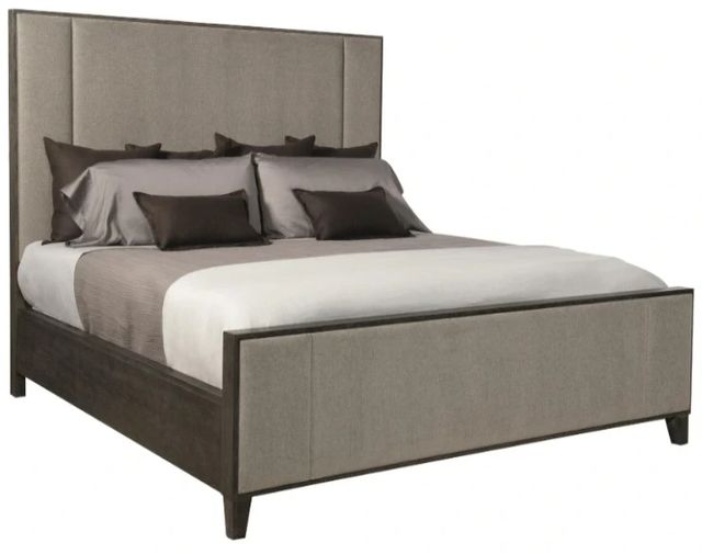 Bernhardt Linea Cerused Charcoal/Gray Queen Panel Bed-0