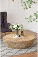 A & B Home Gold Aluminum Oval Coffee Table-1