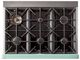 Unique® Appliances Classic Retro 36" Summer Mint Green Pro Style Gas Range-4