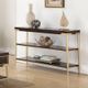 ACME Furniture Eschenbach Cherry Sofa Table with Gold Frame-1