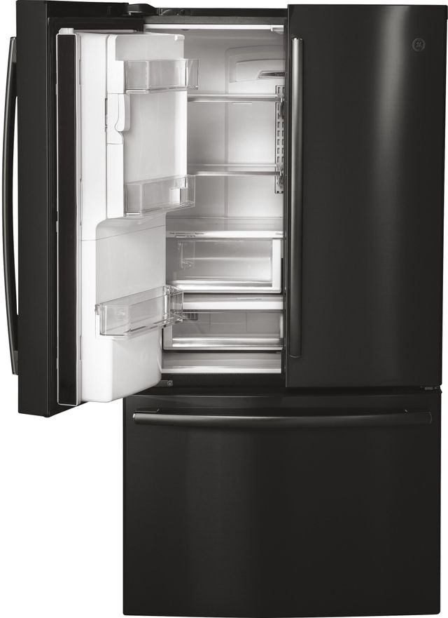 GE Profile™ 36 in. 22.23 Cu. Ft. Black Stainless Steel Counter Depth French Door Refrigerator-3