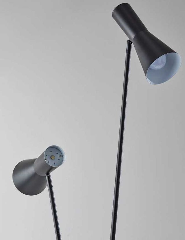 Adesso® Bond Black Floor Lamp-1