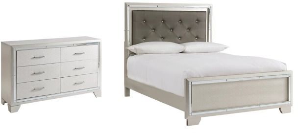 Signature Design by Ashley® Lonnix 2-Piece Silver Full Panel Bed Set-0