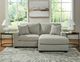 Signature Design by Ashley® Greenbriar Smoke Chaise Sofa-4