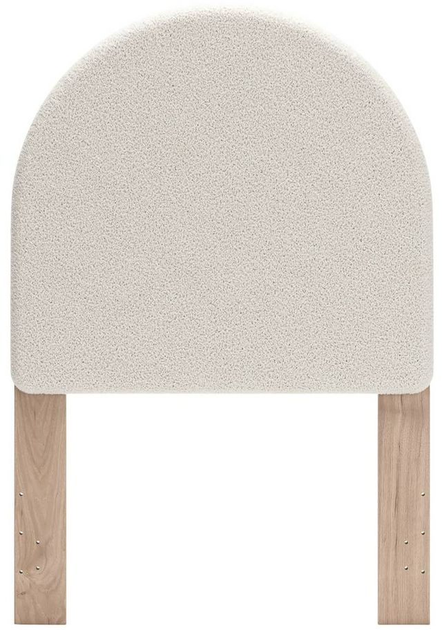 Signature Design by Ashley® Arloster Tan/White Upholstered Twin Panel Headboard-1