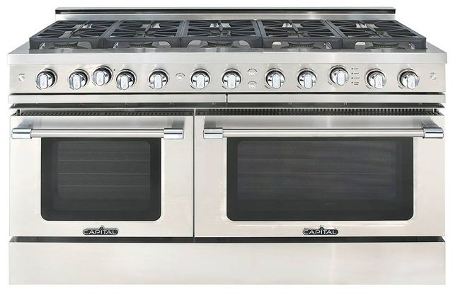 Capital Cooking™ Grand Chef 60" Stainless Steel Sealed Burner Pro Style Gas Range-0