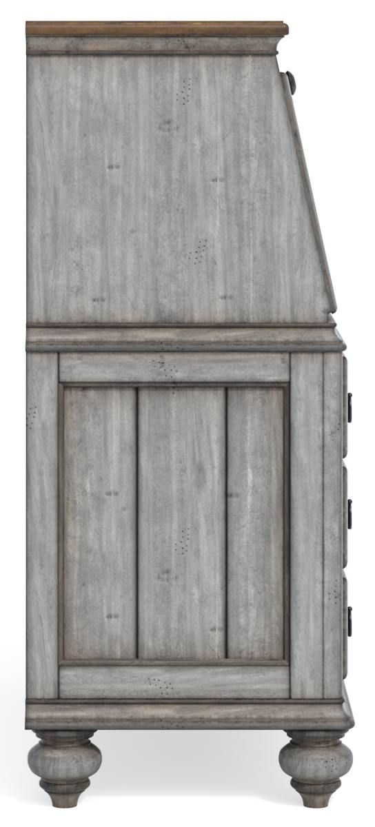 Flexsteel® Plymouth® Distressed Graywash Executive Credenza-2
