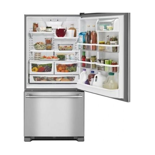 Maytag® 30" 18.7 Cu. Ft. Fingerprint Resistant Stainless Steel Bottom Freezer Refrigerator-2
