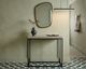 Sunny Designs™ Jax Beige Small Console Table with Black Base-1