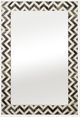 Sagebrook Home Gray/White Rectangular Mirror-0
