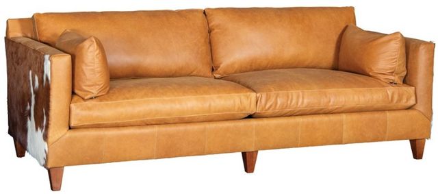 Mayo Furniture Customizable Leather and Hair on Hide Sofa-0