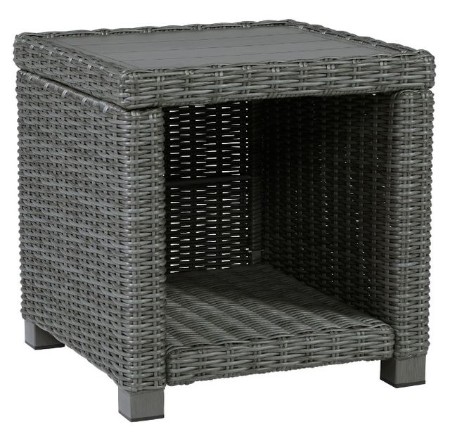 Signature Design by Ashley® Elite Park 3-Piece Gray Outdoor Table Set-2