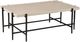 Universal Explore Home™ New Modern Theron Beige/Bronze Cocktail Table-0