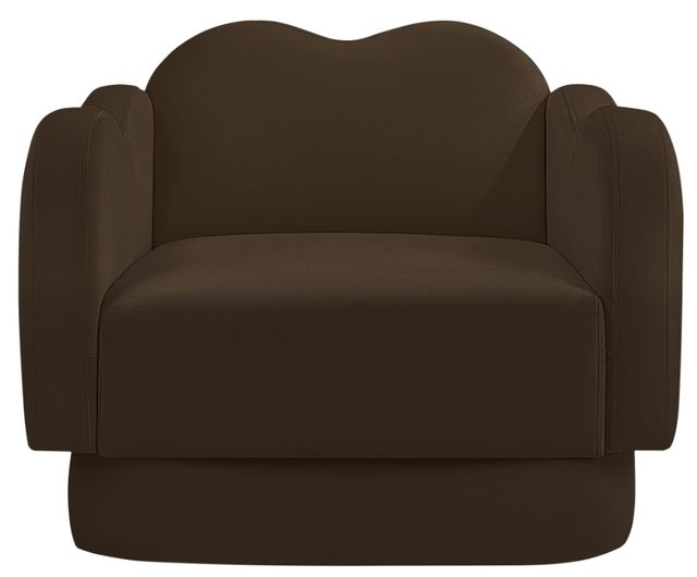 Meridian Furniture Bloom Brown Velvet Upholstered Accent Chair-1