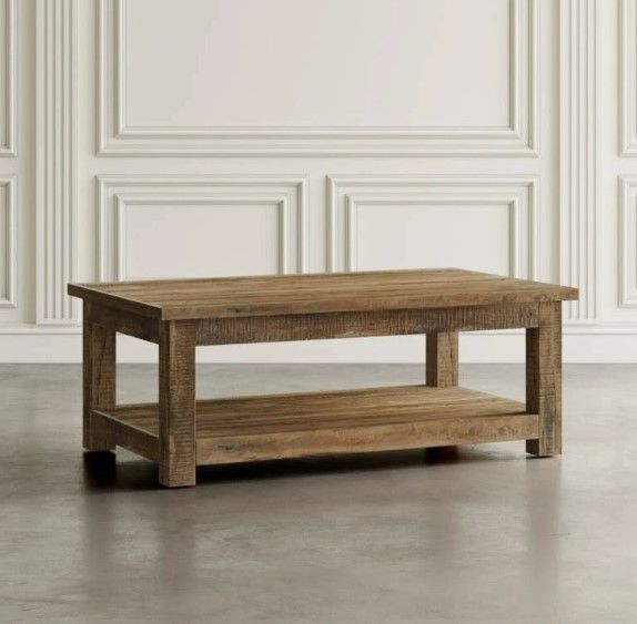 Jofran Inc. Reclamation Brown Rectangle Coffee Table-1