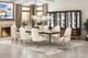 Michael Amini® Malibu Crest Crotch Mahogany Dining Table-1
