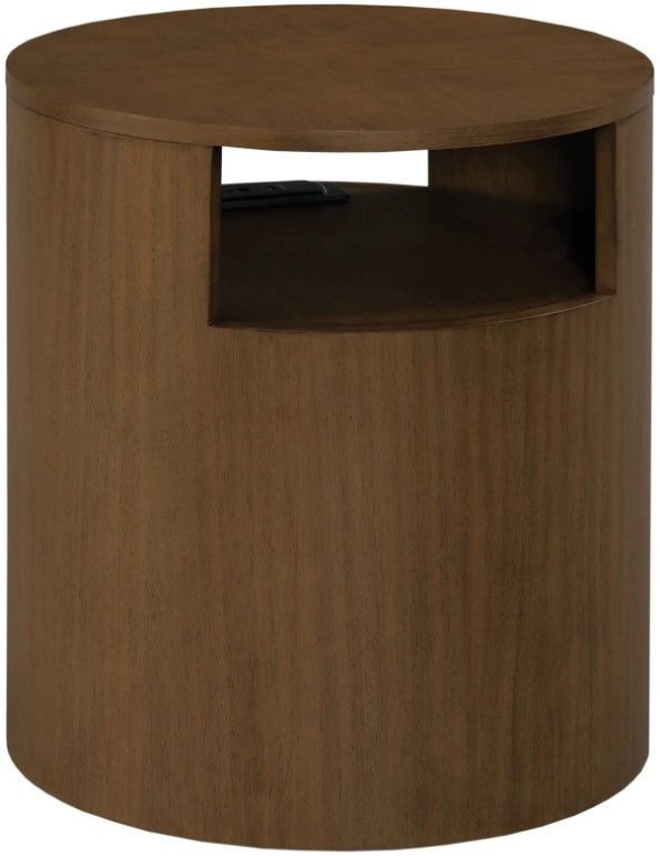 Hammary® Hidden Treasures Kin Brown Round End Table-0