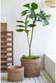 A & B Home 2-Piece Natural Planters-3