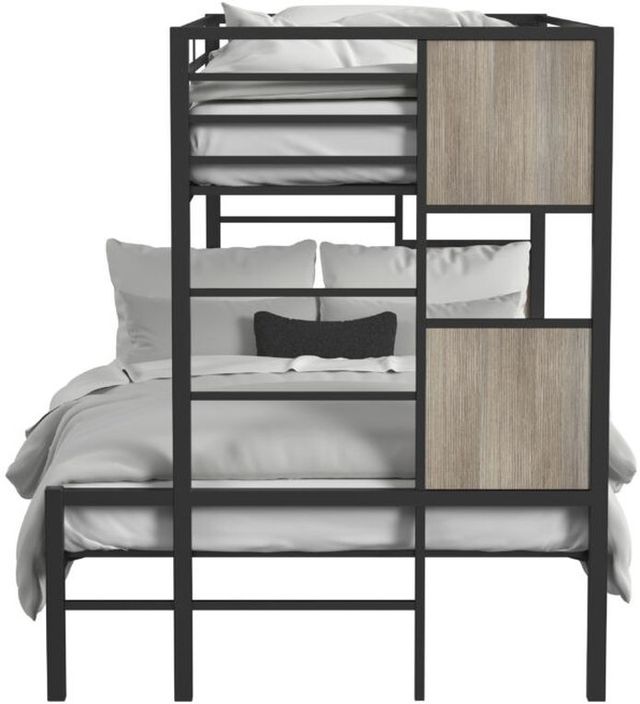 Intercon Midtown Youth Black/Ebano Youth Twin Over Full Bunk Bed-2
