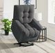 Elements International Pecos Ribbit Charcoal Power Lift Recliner-1