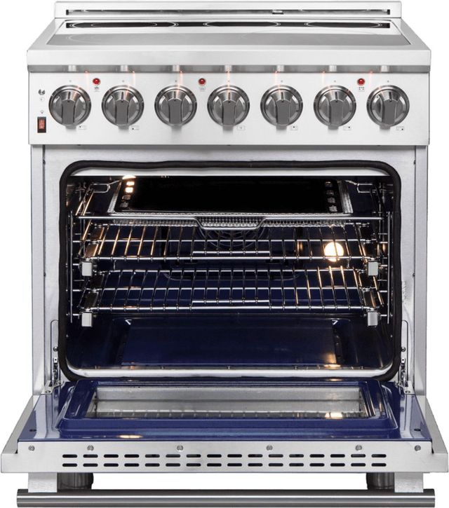FORNO® Massimo 30" Stainless Steel Pro Style Electric Range-1