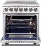 FORNO® Massimo 30" Stainless Steel Pro Style Electric Range-1