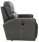 La-Z-Boy® Maddox Slate Leather Manual Reclining Chair and a Half-3