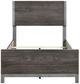 Homelegance® Zephyr Antique Silver/Brownish Gray Twin Panel Bed-4