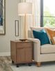 Hammary® Gibbs Manhattan Rectangular Chairside Chest with Black Base-1