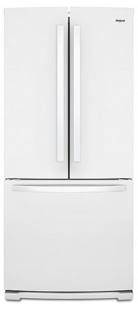 Whirlpool® 19.7 Cu. Ft. White French Door Refrigerator-0
