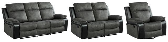 Signature Design by Ashley® Woodsway 3-Piece Gray Living Room Seating Set-0