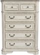 Liberty Furniture Magnolia Manor 5-Piece Antique White/Weathered Bark California King Bedroom Set-4