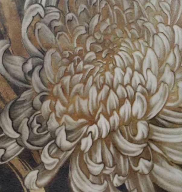 Stylecraft Golden Grace II Black/Orange/White Wall Art -2