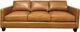 USA Premium Leather Furniture 4040 Chestnut Sofa-0