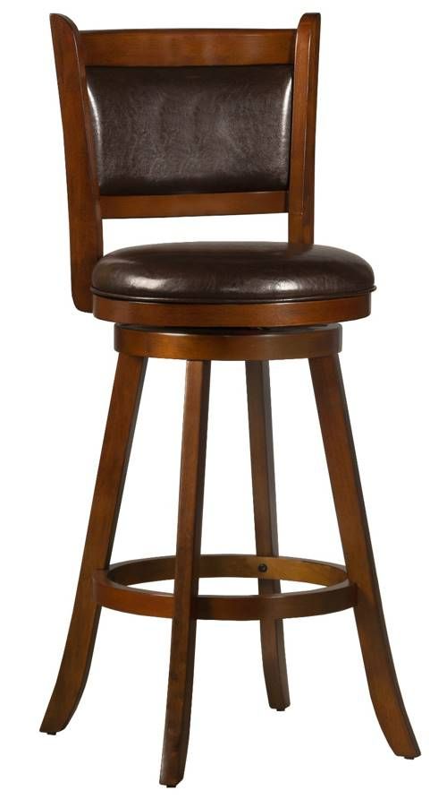 HH2 Home Dennery Cherry Swivel Bar Stool